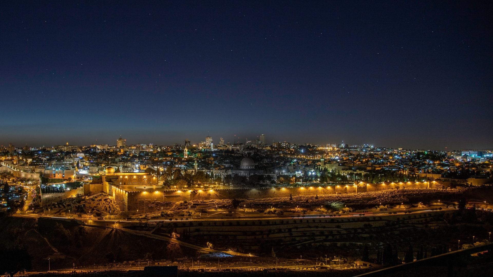 Jerusalem at night
