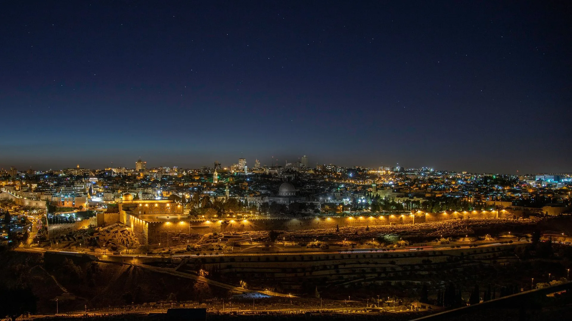 Jerusalem at night